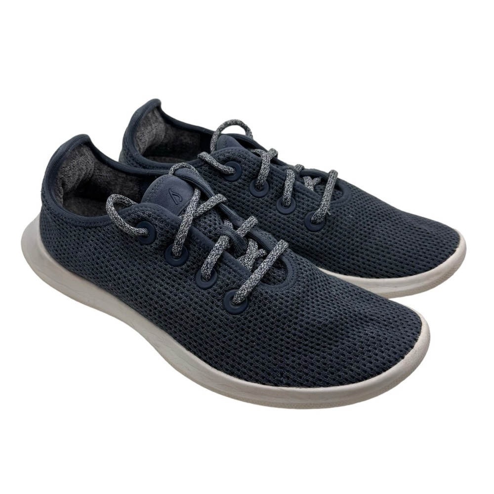 allbirds Mens Tree Runners Everyday Sneakers Navy Dark Grey in Size US 9 / EU 42